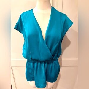 Mossimo Teal Wrap Top